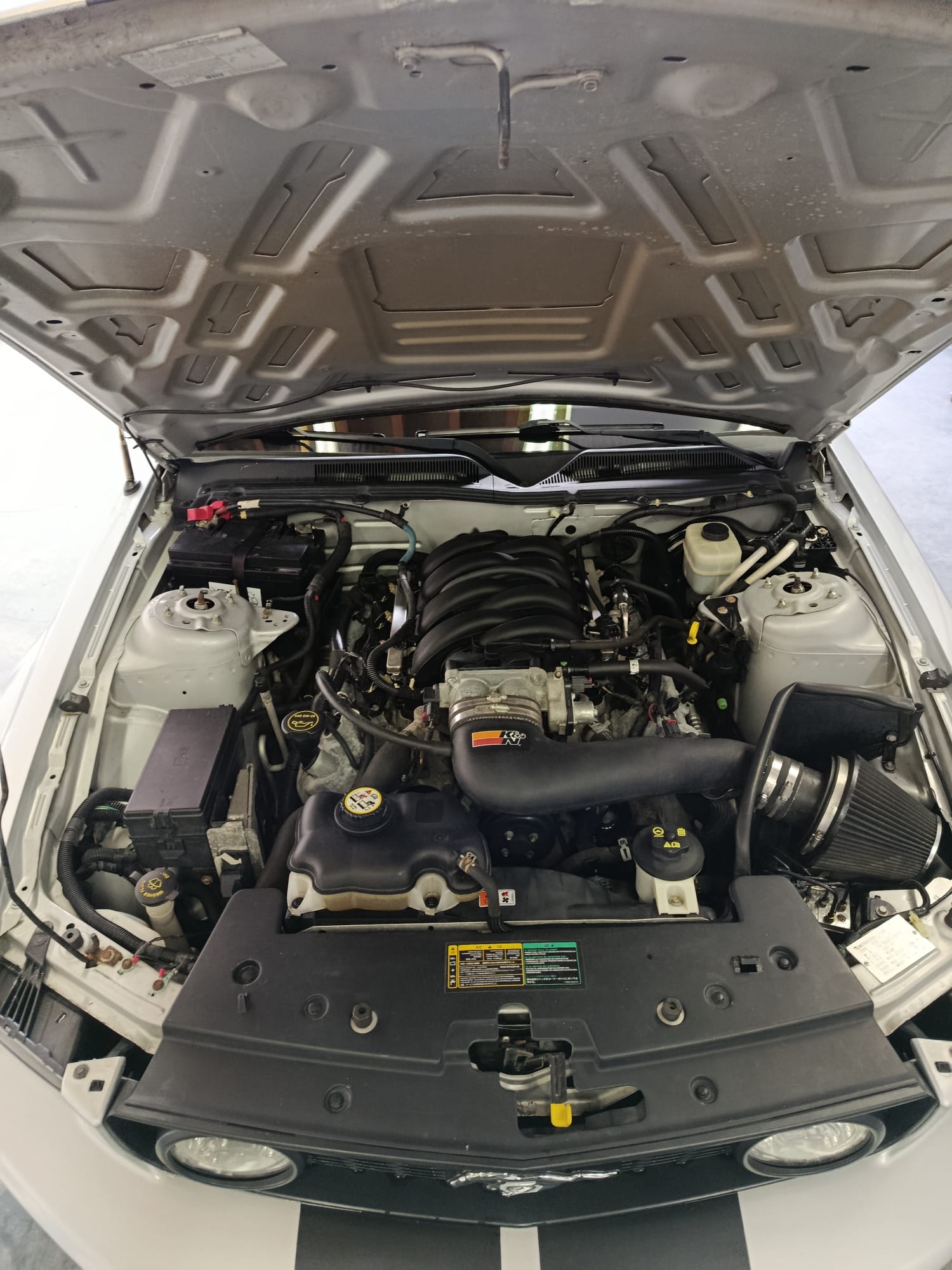 Après nettoyage compartiment moteur